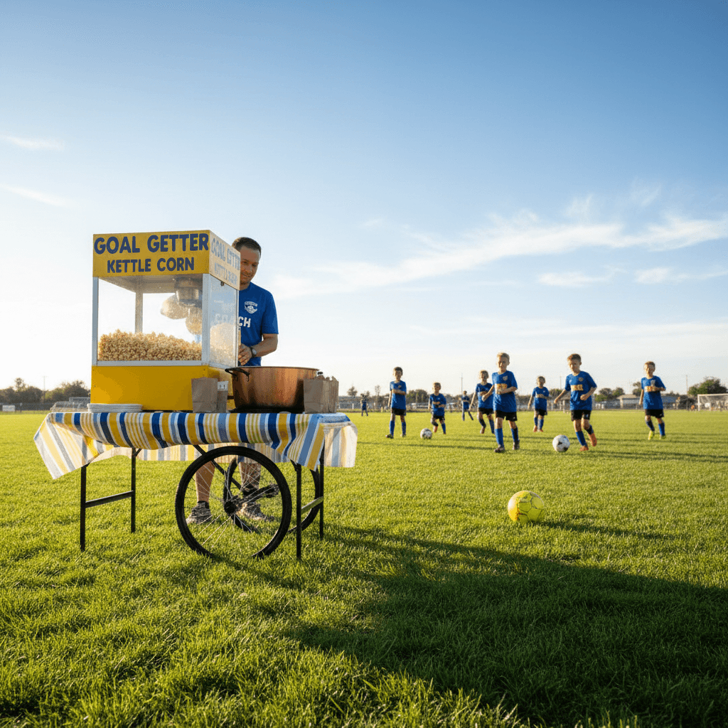 Soccer team fundraiser at the field